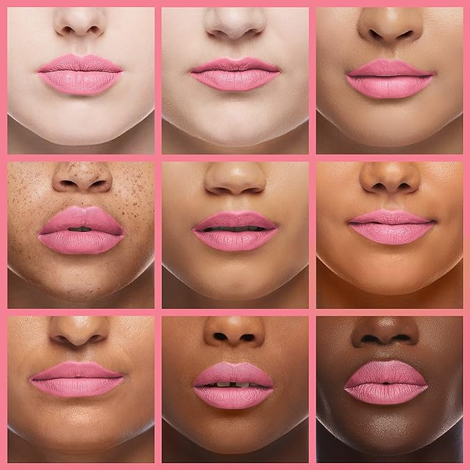 Palladio Lip Stain, Hydrating and Waterproof Formula, Matte Color Look, Long-lasting All Day Wear Lip Color, Smudge Proof Natural Finish, Precise Chisel Tip Marker, Pinky