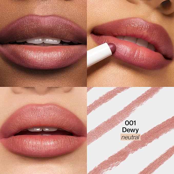 REVLON PhotoReady Blur Liner, Soft Matte Lip Makeup to Overline for Instant Natural, Fuller-Looking Lips, 001 Dewy, 0.05 oz