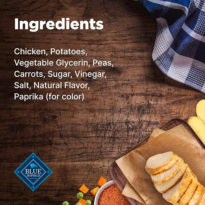 Blue Buffalo Nudges Homestyle Natural Dog Treats, Made in the USA with Real Chicken, Peas, and Carrots, 16-oz. Bag (Pack of 5)