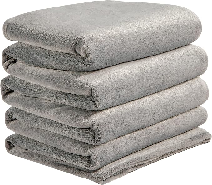 BEDELITE Fleece Blanket Soft Plush Oversized Bed Blanket Grey 120"x120" | Ultra Soft Plush Fleece, Lightweight Warmth, All Season Comfort, Fade Resistant, Machine Washable, Perfect for Sharing