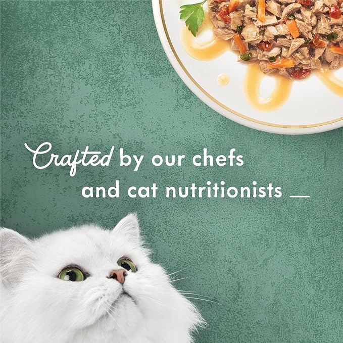 Purina Fancy Feast Wet Cat Food Medleys Wild Salmon Primavera With Tomatoes Carrots and Spinach in Silky Broth - (Pack of 24) 3 oz. Cans