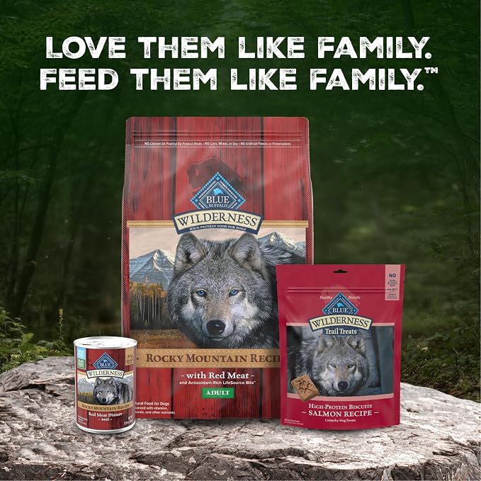 Blue Buffalo Wilderness Rocky Mountain Recipe Adult Dry Dog Food, 4.5 lb | 31g Protein, Real Beef #1 Ingredient, High Protein Red Meat with Wholesome Grains, Antioxidant-Rich Fruits & Veggies