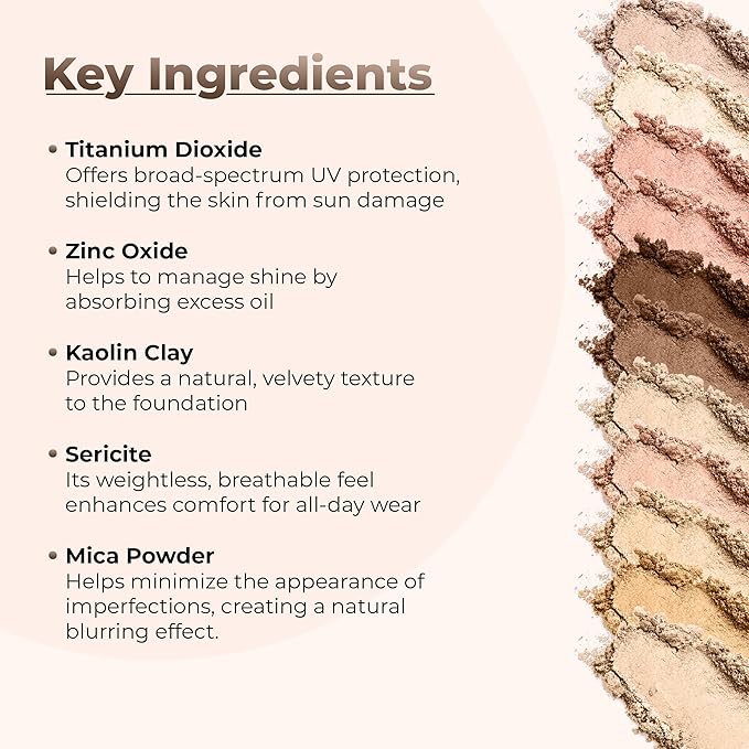 WARM FOUNDATION- Most Neutral Shade (20g Mid Size Sifter Jar) – Mineral Loose Powder Makeup – Lightweight Matte Finish, Long Wear, Natural Look – SPF 30