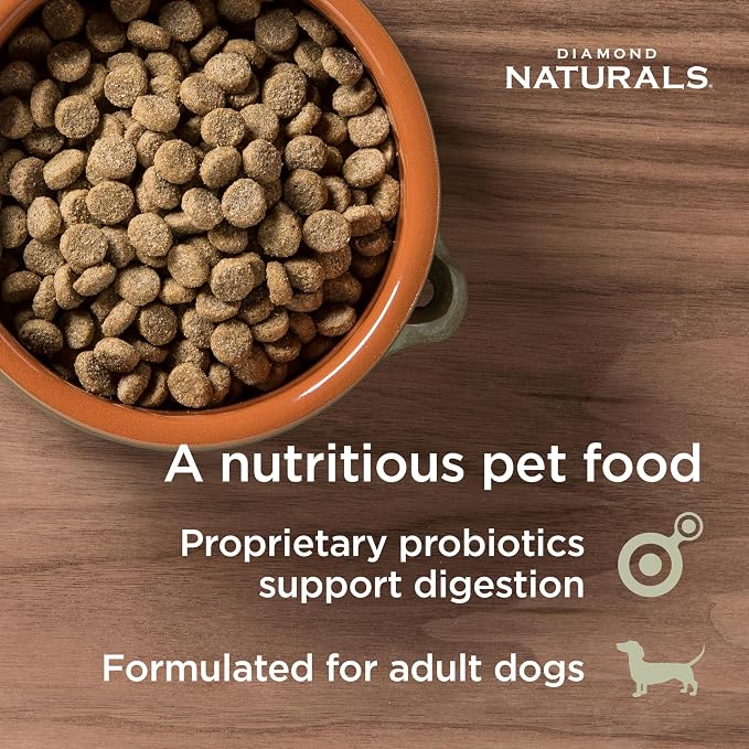 Diamond Naturals Light Adult Dry Dog Food, Lamb Meal & Rice, 30lb | L-Carnitine to Help Convert Fat to Energy | Glucosamine to Help Support Joints & Mobility | Guaranteed Probiotics