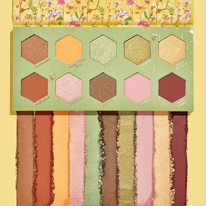 ColourPop x Winnie the Pooh Sweet As Can Bee Eyeshadow Palette - Honey Tone Eye Makeup Palette with Metallic, Matte & Matte Sparkle Finishes - High-Pigment Formula (0.4 oz)