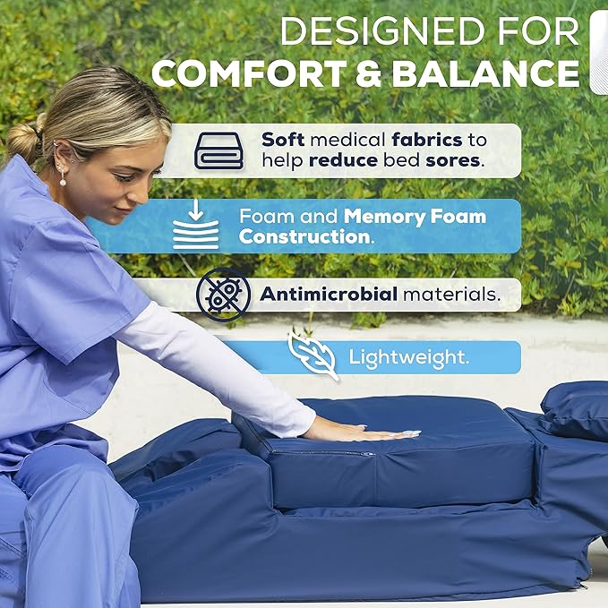EZ Prone™ Positioning System – Body Pillow, Physical Therapy, Sleep Apnea Pillow, Massage Tools, Face Down Pillow, Sleep Therapy Pillow, Sleeping Aid, Full Body Pillow Memory Foam Pillow