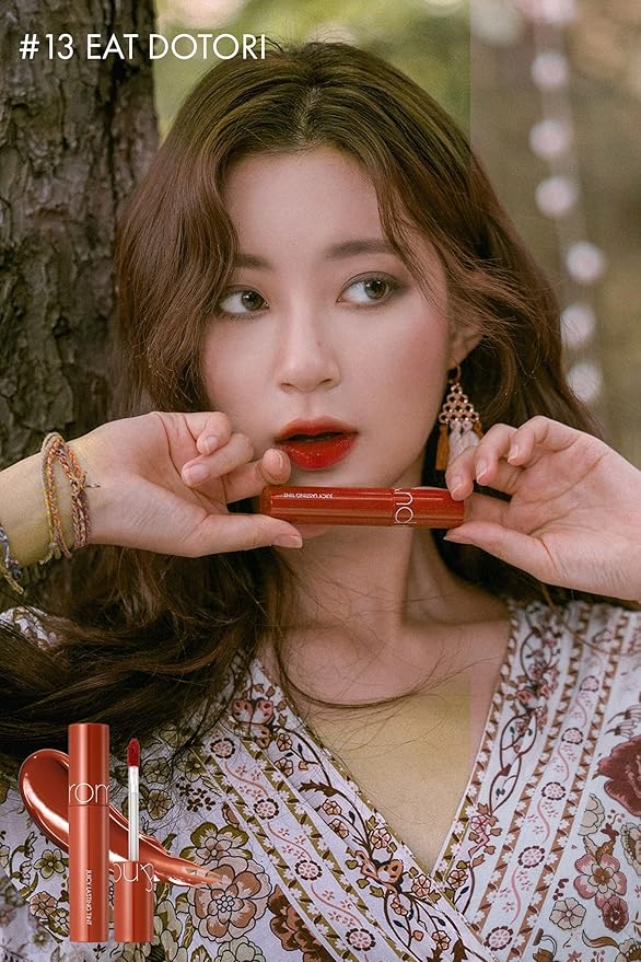 rom&nd Juicy Lasting Tint 13 EAT DOTORI - Long-lasting, MLBB, Clear & Natural Makeup, K-beauty Lips, 5.5g | 0.2 oz