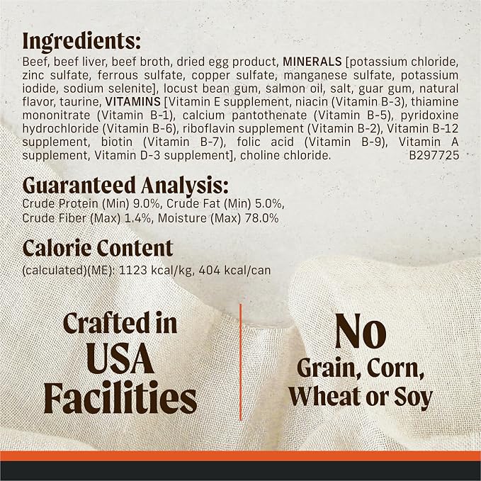 Merrick Grain Free Premium And Natural Canned Dog Food, Soft And Healthy Wet Recipe, Real Texas Beef Dinner - (Pack of 12) 12.7 oz. Cans