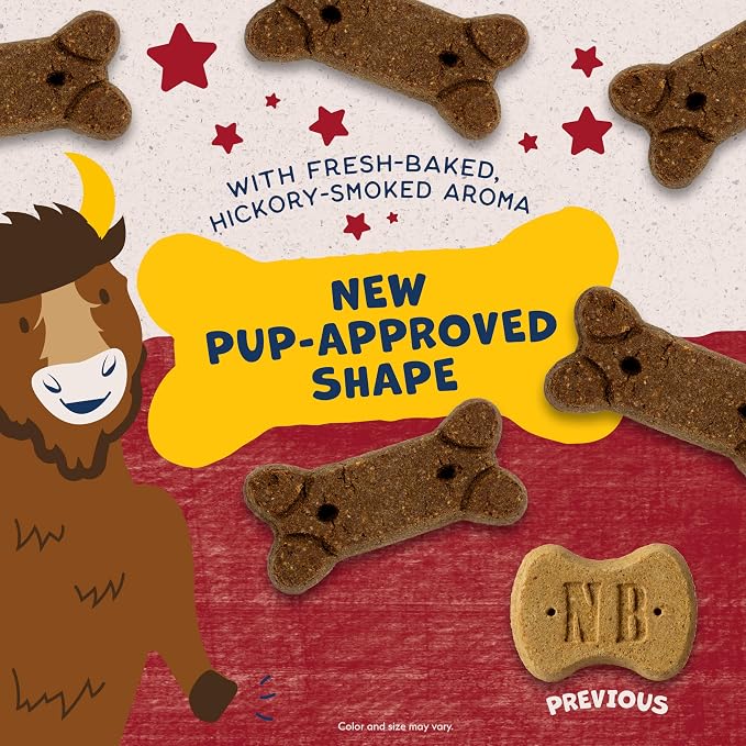 Natural Balance Rewards, Crunchy Biscuits, Bison, 14 oz | Grain-Free Dog Treats for Adult Dogs, Limited-Ingredient Recipe, Made with Real Ingredients, Great for Training