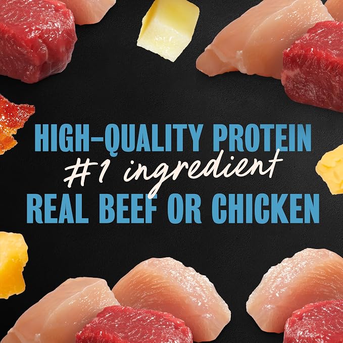 Cesar Loaf & Topper Wet Dog Food, Chicken & Filet, 3.5 oz, 12 Count, 2-Pack | Real beef or chicken #1 ingredient, no fillers or added sugar, no artificial flavors, complete & balanced, easy peel trays