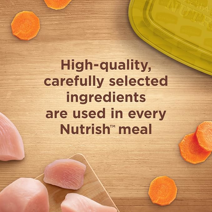 Nutrish Chicken Muttballs Wet Dog Food, 8 oz. Tub, 8 Pack (Rachael Ray) | Made with Carrots & Rice Pasta, No Artificial Flavors, No Added Corn, Wheat or Soy Ingredients & No Poultry By-Product Meal