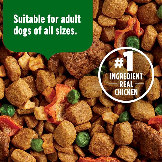 Nutrish Dish Dry Dog Food, Chicken Recipe, 3.75 lb. Bag (Rachael Ray) | Made with Dried Peas, Carrots & Apples And Contains No Added Corn, Wheat, Soy or Gluten Ingredients