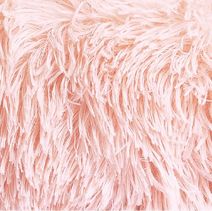 Best Friends by Sheri The Original Calming Donut Dog Bed for Extra-Small Dogs up to 10 lbs, Shag Faux Fur, Cotton Candy Pink, 18" x 18"