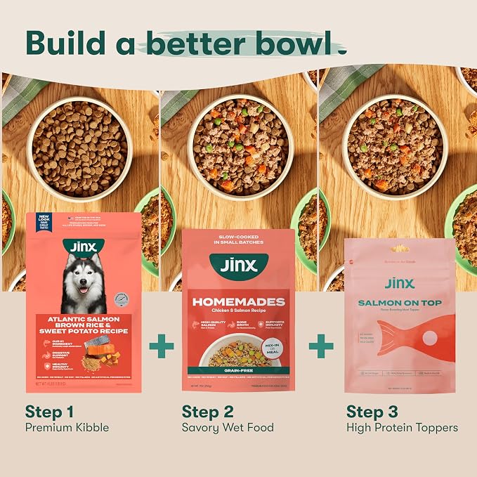 Jinx Dry Dog Food - Grass-Fed Beef, Brown Rice & Sweet Potato, 11.5lb | Premium Kibble for Digestive Support & Healthy Immunity - No Fillers, All Lifestages (Puppy, Adult & Senior), Breeds & Sizes