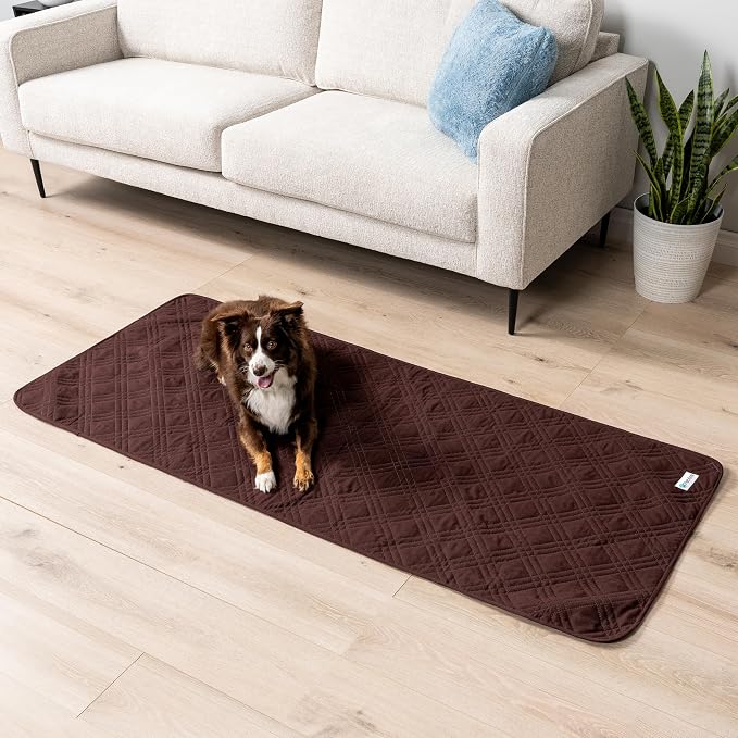 PetAmi Waterproof Couch Cover for Dog Nonslip Bed Sofa Blanket, 30x70 Brown