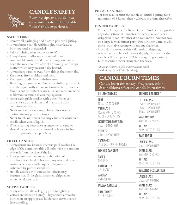 Root Candles Seeking Balance Wood Wick Spa Candle Aromatherapy Candles, 12-Ounce, Relax: Geranium Lavender