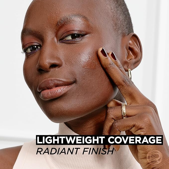 L'Oreal Paris True Match Nude Hyaluronic Tinted Serum Foundation with 1% Hyaluronic acid, Very Deep 10-12, 1 fl. oz.