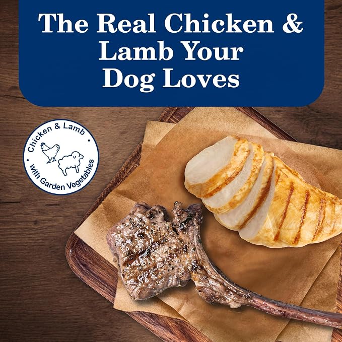 Blue Buffalo Homestyle Recipe Variety Pack Wet Dog Food, 12.5 oz, 6 ct | Chicken & Lamb (3 of Each), No Chicken By-Product, Corn, Wheat, or Soy