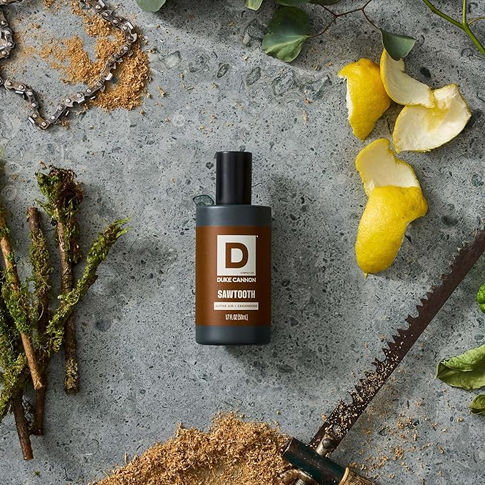 Duke Cannon Proper Cologne Sawtooth | Men's Eau de Parfum | Alpine Air and Cedarwood | Fresh, Woodsy, Long-Lasting Scent | 1.7 fl oz (Pack of 2)