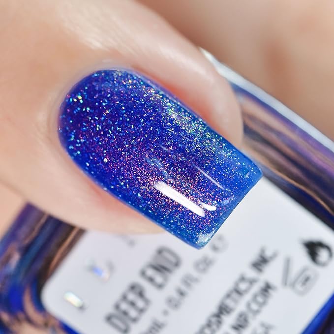 ILNP Deep End - Cobalt Shimmer Holographic Nail Polish