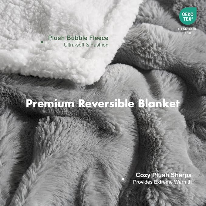 Soft Cozy Waterproof Dog Blanket for Couch - Room Decor Medium Pet Blanket for Furniture Protector, Washable Dog Crate Blankets for Indoors & Outdoors, Grey, 30"x40"