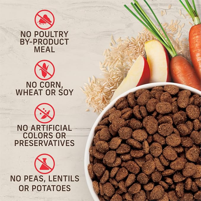 Merrick Kitchen Comforts Premium Adult Dry Dog Food with Ancient Grains, Real Deboned Beef and Brown Rice Dog Food Recipe - 33.0 lb. Bag