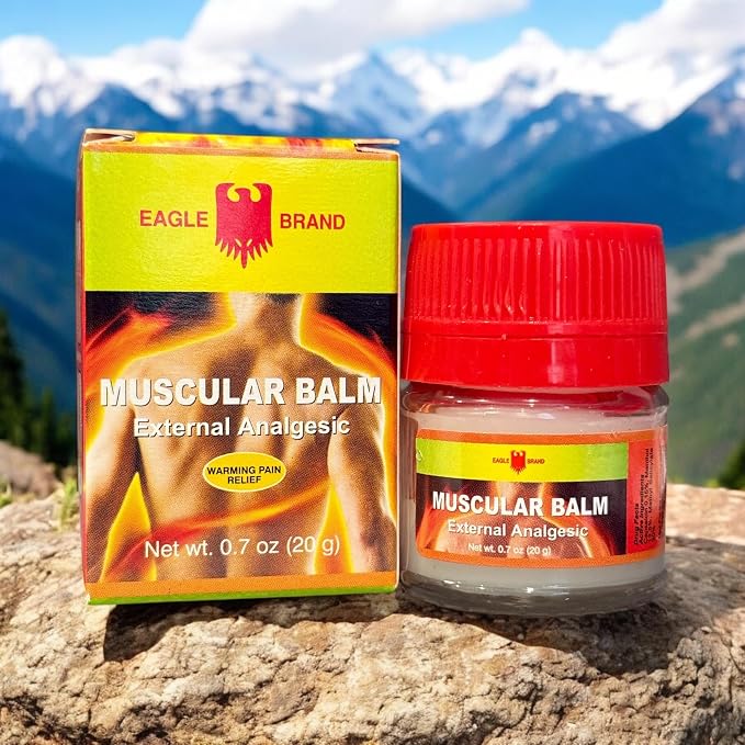 1 Pack - Yellow Muscular Balm - Dua Cu La Vang Xoa Bop Co Bap Con O - 20g per Jar - Product of Indonesia