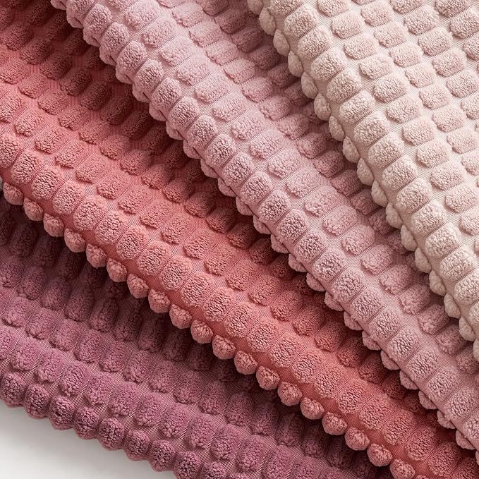 MIULEE Decorative Pillow Covers 18x18 Inch Set of 4 Aesthetic Pink | Romantic Sweet Cute Throw Pillows, Coquette Home Decor, Soft Corduroy Couch Pillowcases, Sofa Living Room Bed