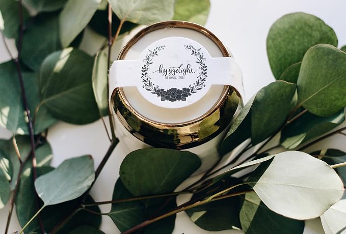 Hyggelight - The Growing Candle, Lavender Scented, 10oz Ceramic Pot, Single Wick Aromatherapy Candles, 100% Soy for Women and Men, Clara