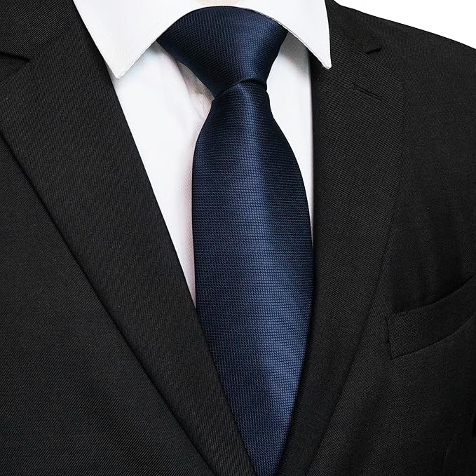 JEMYGINS Solid Color Tie Mens Necktie for Business and Wedding