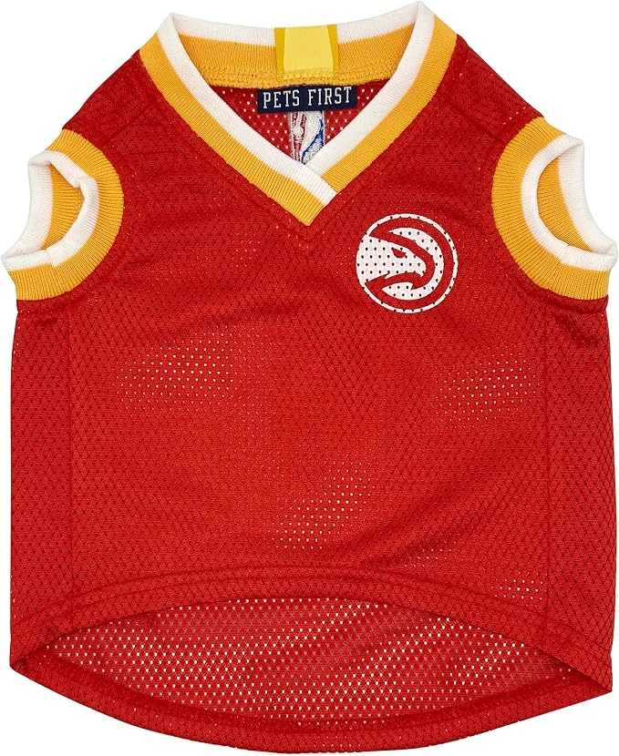 Pets First NBA Atlanta Hawks Dog Jersey, Small- Tank Top Basketball Pet Jersey