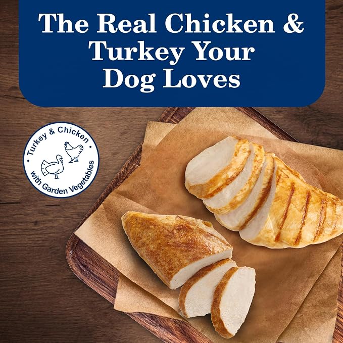 Blue Buffalo Homestyle Recipe Variety Pack Wet Dog Food, 12.5 oz, 6 ct | Chicken & Turkey (3 of Each), No Chicken By-Product, Corn, Wheat, or Soy