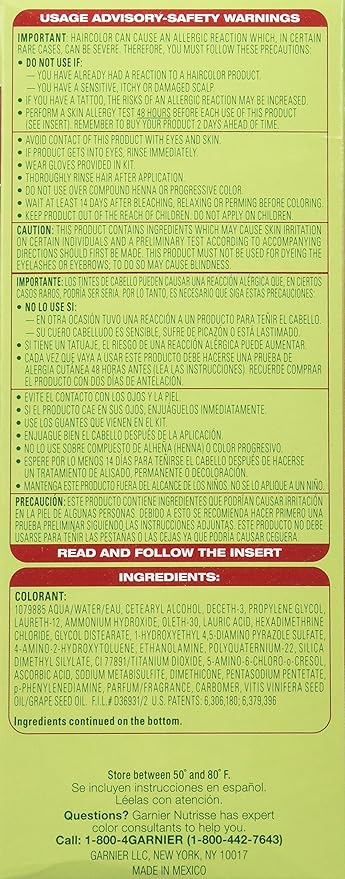 Garnier Hair Color Nutrisse Ultra Color Nourishing Creme, R2 Medium Intense Auburn (Goji Berry) Red Permanent Hair Dye, 1 Count (Packaging May Vary) (Pack of 2)