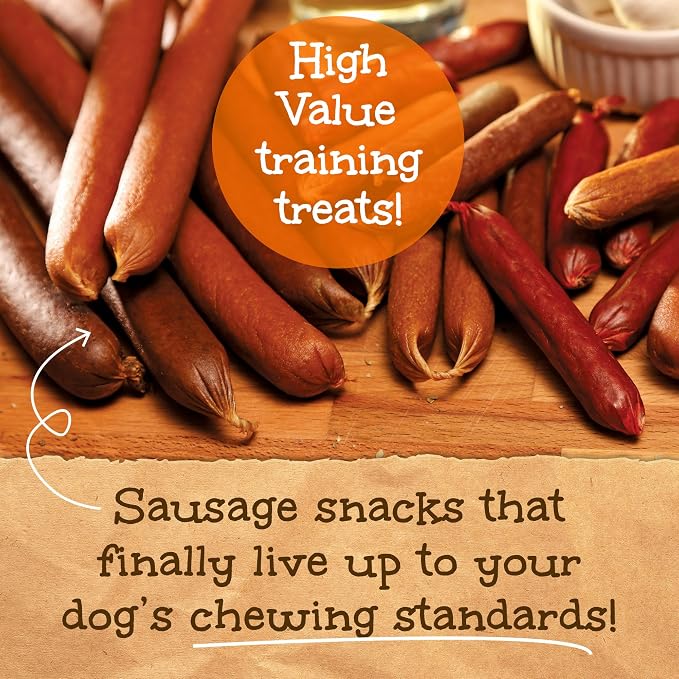 Happy Howie's Sausage Treats, Healthy Dog Treats, Lamb, (Pack of 3) | Flavorful Slow Cooked Lamb, Natural Ingredients, Chewy, Hormone Free