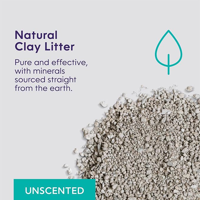 Litter Genie Light Clumping Cat Litter 18.5 lb, Unscented, Low Dust