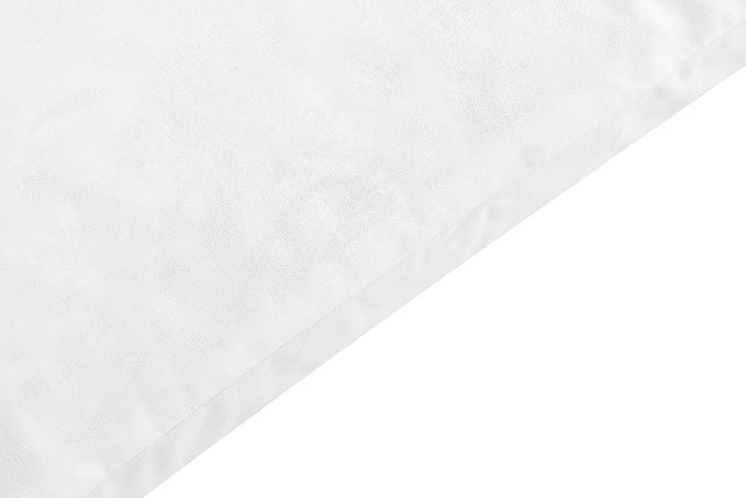 SNUG&COZY Luxury Goose Down Feather Pillow Inserts - 24x24IN, Double Layered Down-Proof Design, Ultra-Soft Cover, High Fill Weight, Pack of 2, White