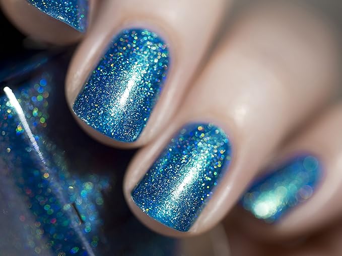 ILNP High Tide - Bright Blue Green Holographic Nail Polish