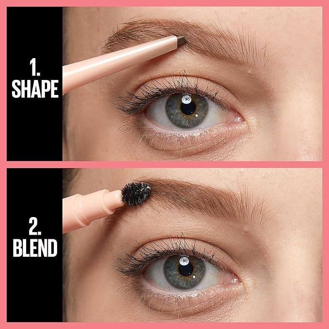 Maybelline Total Temptation Eyebrow Definer Pencil, Medium Brown, 1 Count