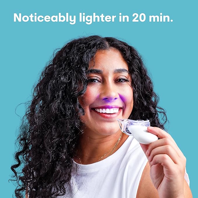The White Pearl Co Teeth Whitening Kit with LED Light, Wireless, 35% Carbamide Peroxide, Desensitizing Agent, Enamel Safe, Gentle on Teeth