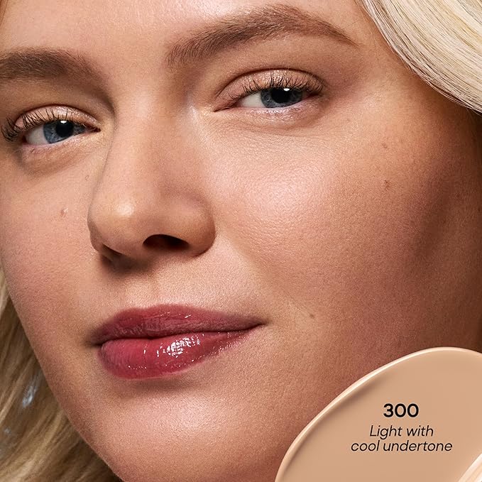 Almay Clear Complexion Foundation, Oil-Free Face Makeup for Acne-Prone Skin, Buildable Coverage, Soft-Matte Finish, Vegan, 300, 1 fl oz