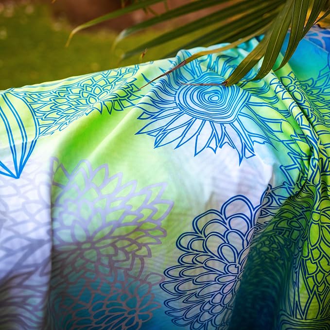 Quick Dry Towel Extra Large 78x35 Inch - Microfiber Beach Towel - Perfect for Beach, Travel, Swimming, Pool, Yoga, Hiking, Camping - Lightweight, Fast Drying, Compact for Adults (Blue Green)