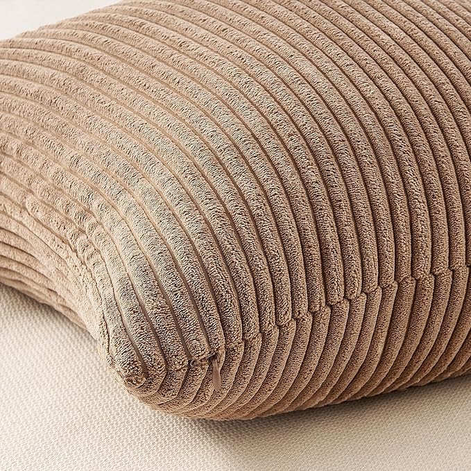 Topfinel Boho Rust OliveGreen Throw Pillow Covers 16x16 Inch Set of 4 Mordern Nordic Cushion Covers Soft Corduroy Fall Home Decor for Couch Bed Sofa Living Room Forest Green
