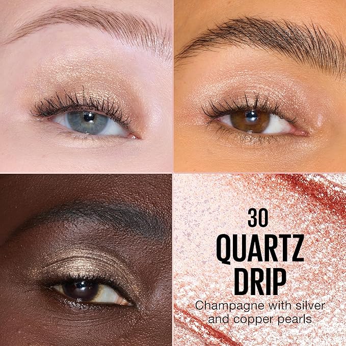 MAYBELLINE Shadow Drip Eye Tint Liquid Eyeshadow, High-Impact, Lightweight Shimmer Eye Shadow with Up To 16HR Wear, Quartz Drip, 1 Count