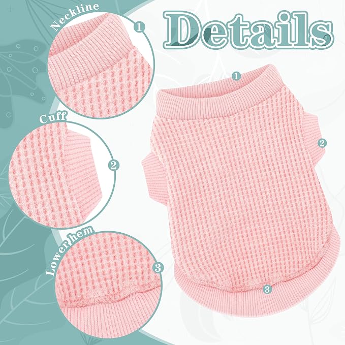 Cozy and Functional Dog Shirts for Small Puppies: Stretchable Beige Attire with Easy-On Design, Ideal for Chihuahuas and Yorkies - Enhance Comfort and Playfulness on Chill Days X-Small