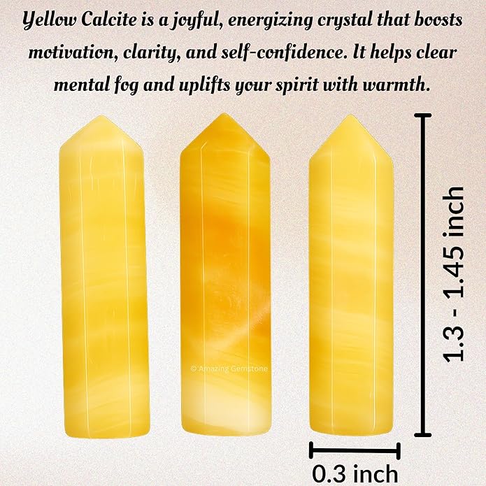 Amazing Gemstone Crystal Points Bulk Healing Crystals & Stones - Premium Single Terminated Healing Wand Point Bulk Crystals for Crafts, Crystal Grid, DIY Work