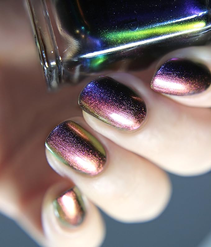ILNP Tilted - Purple, Magenta, Orange, Green Color Shifting Ultra Chrome Nail Polish
