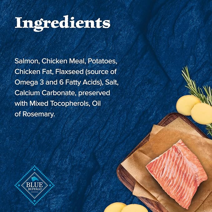 Blue Buffalo Wilderness Salmon Crunchy Dog Biscuits, Grain-Free, 10 oz | Real Salmon #1 Ingredient, Crunchy Biscuits, High Protein Nutrition, No Artificial Preservatives