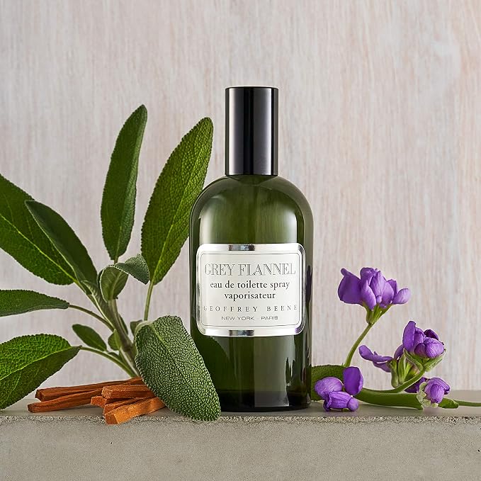 Geoffrey Beene Grey Flannel Men's Perfume, Eau De Toilette Daytime Luxurious Spray, 4.0 fl oz