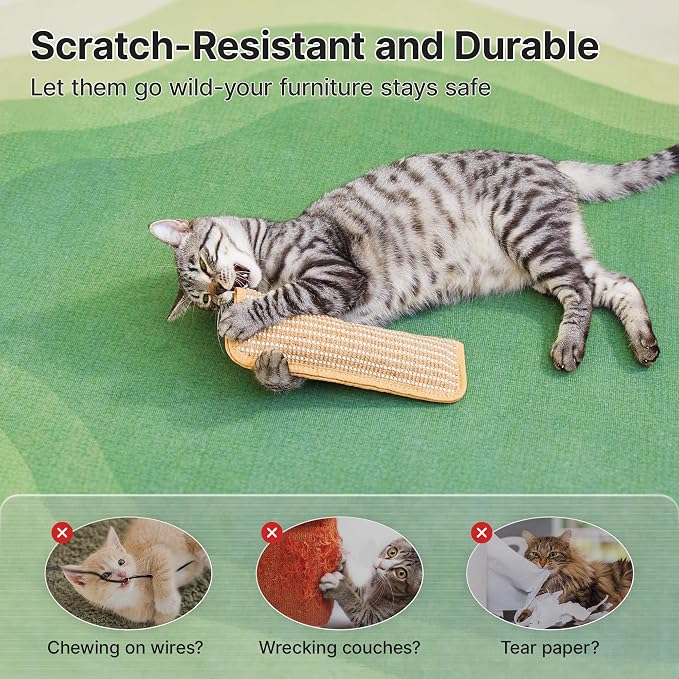 Potaroma Cat Toys Pack of 2 with 6000mg A+ Organic Catnip, Sisal Material | Indoor Kitten Scratching and Kicker Toys, Drives Bored Cats Crazy with Fun Interactive Chew