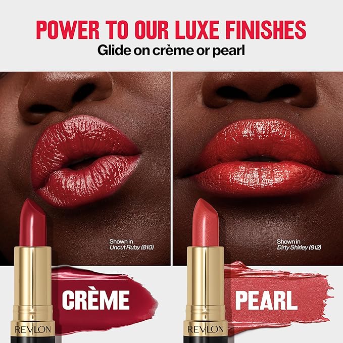 Revlon Super Lustrous Lipstick, Creamy Formula For Soft, Fuller-Looking Lips, Moisturized Feel, 525 Wine With Everything, 0.15 oz